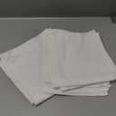 BEDDING CRAFT Set of 12 Cotton Cloth Dinner Napkin 18x18 White with Hemstitched Mitered Corners  Perfect for Wedding Dinner Parties and Table Decorations, Cloth Napkins (18" x 18" (Set of 12), White By White)