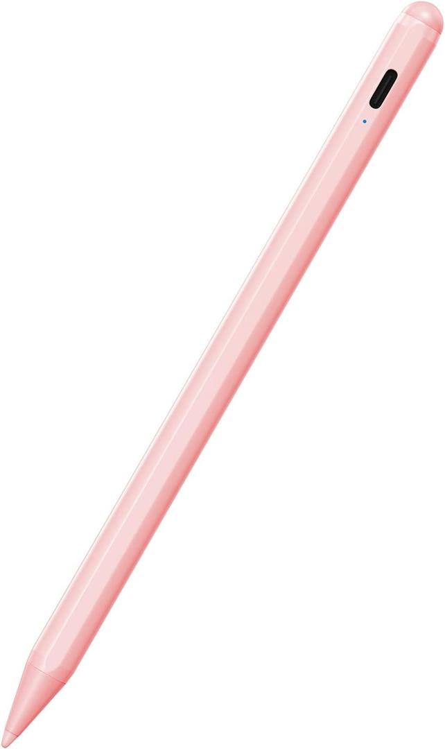 Stylus Pen for iPad 6th-11th Generation-2X Fast Charge Active Pencil Compatible with 2018-2026 Apple iPad Pro 11"/12.9"/M4, iPad Air 3/4/5/M2/M3/M4,iPad mini 5/6/7 Gen-Pink