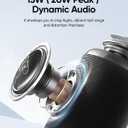 Portable Bluetooth Speaker with Lights, Stocking Stuffers, Powerful Crystal Clear Sound, IPX5 Waterproof, All Day Playtime, BT 5.3, TWS Paring, Small Wireless Speaker for Outdoor, White Elephant Gifts (Black)