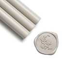 UNIQOOO Neutral Linen Warm Grey Sealing Wax Sticks for Wax Seal Stamp - Perfect for Wedding Invitations, Cards Envelopes, Snail Mails, Wine Packages, Christmas Gift Ideas, Pack of 8