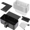 GRISUN Grease Catcher for Blackstone Griddle 17, 22, 28, 30 & 36 inches, 20 Pack Grease Cup Liners, Disposable foil drip Pans for Blackstone Flat Top Grill, Grill Accessories Kit, 3 Different Hooks