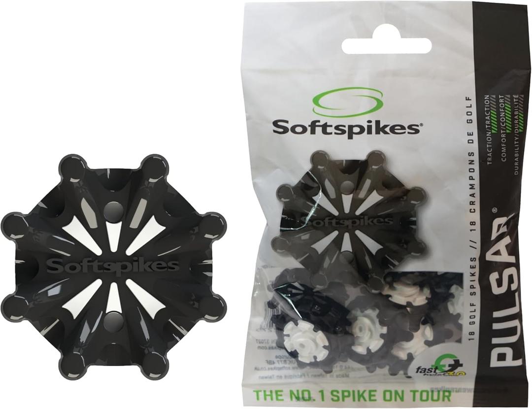 Softspikes Pulsar Fast Twist 3.0 Golf Cleat - 18 Count (Black) Softspikes Pulsar Fast Twist 3.0 Golf Cleat - 18 Count (Black)