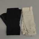 Baby Girl Assorted Tights, Cream/Black