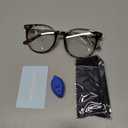 Gaoye Blue Light Blocking Glasses, Retro Round Eyewear Frame Anti Eyestrain Computer Glasses for Women Men (Tea Leopard/Transparent Lens)