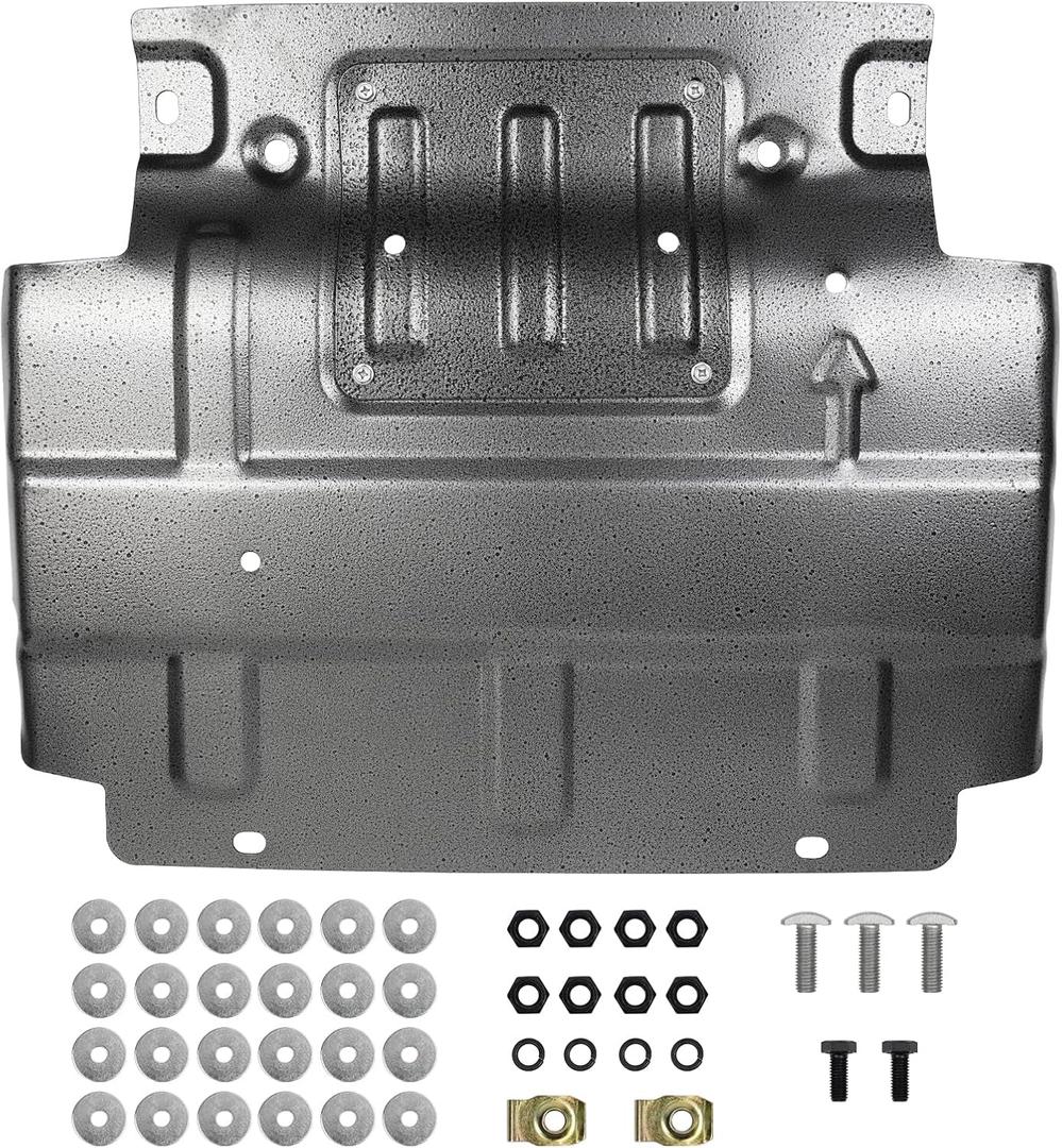 Engine Splash Guard Compatible with Ford F150 2015-2022 2.7 3.3 3.5 5.0 Underbody Shield Plate Replacement for FL3Z-5D032-A FL3Z-5D032-D FL3Z-5D032-E