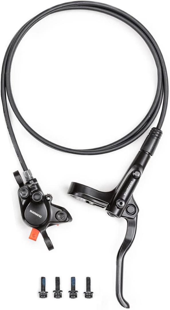 Cyclon ShimanoOEM MT200 MTB Hydraulic Disc Brakes Set, Left Front 800mm Right Rear 1400mm Aluminum Alloy Hydraulic Bike Brakes, Dual Disc Piston Fit 160mm Rotors Hydrauli Brakes