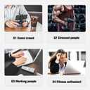 JIN BD Wrist Trainer Ball Auto-Start Gyroscopic Forearm Exerciser Gyro Ball for Strengthen Arms, Fingers, Grip and Muscles
