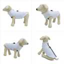 Winter Vest With Cotton Lining, Waterproof Ultra Warm Coat, Windproof Zippered Jacket, Breathable Soft for Small Medium Large Dogs, White XL
