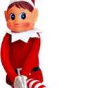 Quebec Christmas Mischief Makers: Naughty Santa’s Little Helper with Soft Body, Vinyl face & Hook and Loop Grip–Fun Christmas elf for Family Play (elf Girl)
