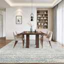 Soalmost 9x12 Area Rugs for Living Room, Moroccan Trellis Washable Soft Rug