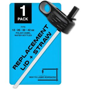 Polar Camel Lid Replacement 20 oz 32oz 40oz 12oz 1Pack - Water Bottle with Straw, Flip Top