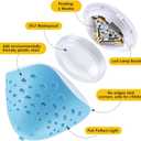 Swimming Floating Pool Lights, Fish Pattern 3PCS Color Changing Underwater Pool Light That Float, 4 Colors 2 Modes, Glow Hot Bath Tub LED Light Up Decor (3AAA Batteries Powered, Not Included)