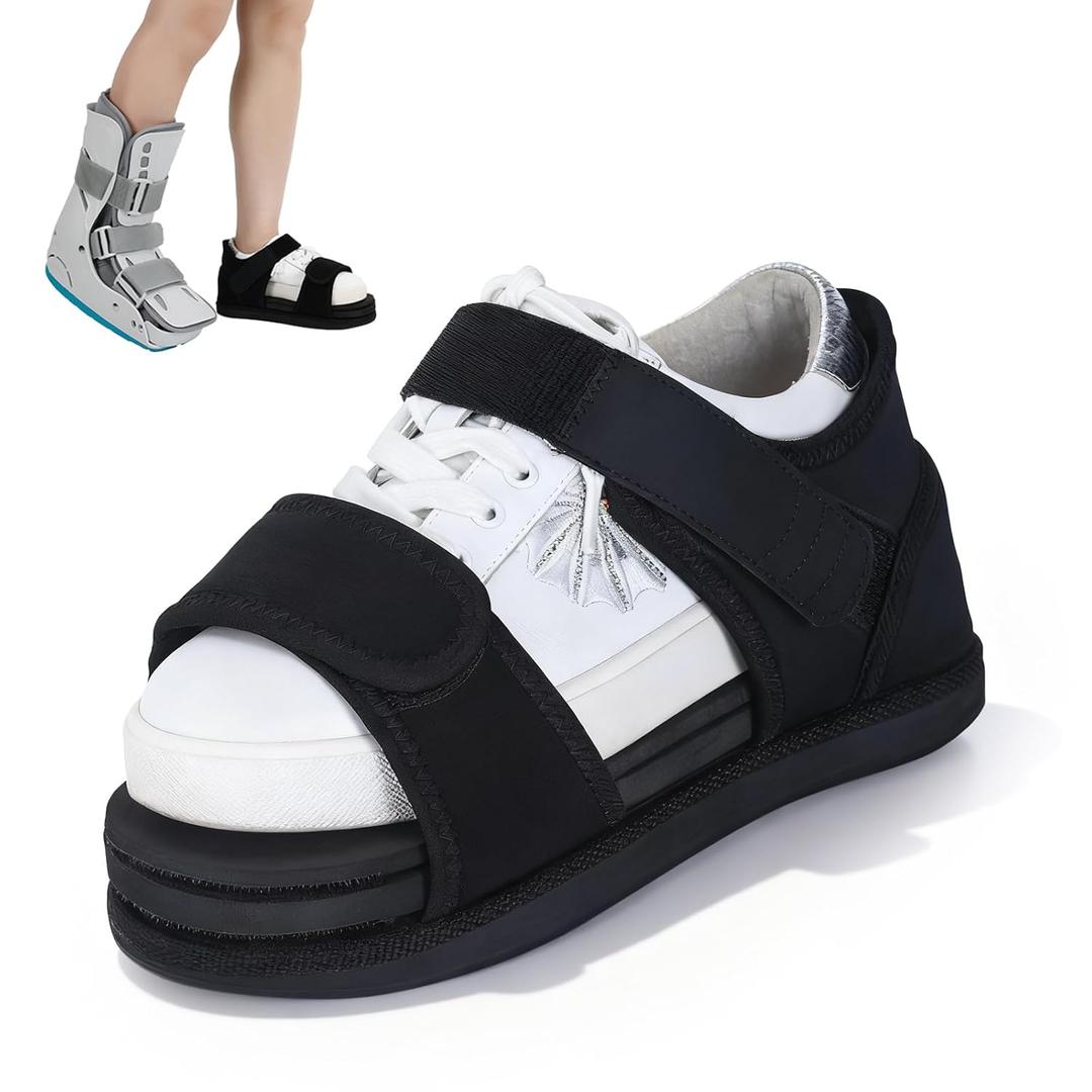 Shoe Balancer Shoe Lift for use with Walking Boot, Height Leveler for Leg Length Adjustments, Shoes Leveler Shoes Riser for Men & Women (Medium)