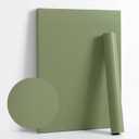 Dimoon 78.7''x17.7'' Green Peel and Stick Wallpaper Contact Paper Modern Self Adhesive Wall Paper Removable Renter Friendly Textured Solid Color Shelf Cabinet Vinyl Roll (78.7''x17.7'',Olive Green)