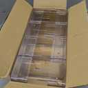 SAYEEC Acrylic File Holder, Clear File Sorter Desk File Organizer, Sturdy Desktop File Folder Organizer Rack for Envelopes Mail Letter Paper Notebook Electronics Office Supplies (4 Sections, 2 Pack)