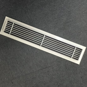  19.5" x 3.5" Aluminum Return Grille - Easy Air Flow - Linear Bar Grilles [Outer Dimensions:  21" x 4.8"
