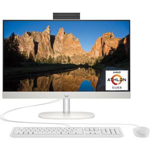 HP 23.8 inch All-in-One Desktop PC, FHD Display, AMD Athlon Silver 7120U, 8 GB RAM, 256 GB SSD, AMD Radeon Graphics, Windows 11 Home, 24-cr0010 (2023)