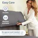 Full Size 4 Piece Sheet Set - Comfy Breathable & Cooling Sheets - Hotel Luxury Bed Sheets for Women & Men - Deep Pockets, Easy-Fit, Extra Soft & Wrinkle Free Sheets - Dark Grey Oeko-Tex Bed Sheet Set