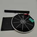 12 Inch 10 Slots Prize Wheel Tabletop or Wall Mount Fortune Spin with Dry Erase Marker and Eraser for Engaging Home Parties, Trade Show, Carnival Events (12'' Black)