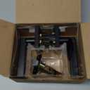 Kwikset Halifax Interior Privacy Door Handle with Lock, Door Lever For Bathroom and Bedroom, Matte Black Reversible Keyless Push Button Lock Door Lever, with Microban Protection, Square Rose (1 Pack)