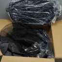 Dreizack Boat Fenders 4 Pack, Boat Bumpers for Docking with 4 Ropes, Inflatable Ribbed Marine Pontoon Boat Fender Bumper for Docks with 1 Storage Bag, 1 Air Pump and 4 Needles (8.5 inch, Navy)