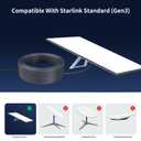 100FT/30M Starlink Gen 3 Cable, Starlink Replacement, Waterproof Satellite Starlink Standard V3 Cable, High-Speed Satellite Starlink Accessories