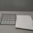 Pantry Organization and Storage for Kitchen - Expandable Kitchen Wrap Box Organizer Rack, Foil Organizer for Cabinet & Counter, Height & Width Adjustable Cupboard Storage Rack - (3 Tier 9.8 to 15.6"L) (White-1P)