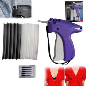 Quick Clothing Fixer, Speedy Clothing Fixer, Quick Clothing Fixer Gun, Consulbe for Sewing Machine,Comes with 6 Needles+8mm Plastic Needles, 500 White Needles, 500 Black Needles Set (Purple)