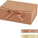 STOBOCTER Gift Box,18x15x6 Gift Boxes with Lids for Presents,Magnetic Gift Box for Wrapping,Birthday, Wedding, Bridesmaid Proposal, Christmas,Includes Ribbon,Card