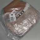 KKXIU Quilted Trendy Leather Backpack Purse for Women and Ladies Shoulder Travel Daypacks Bags (Brown)