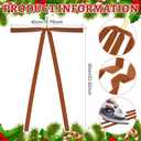 Large Velvet Christmas Bow 23.6x15.7 Inch Vintage Christmas Tree Topper Bows Christmas Staircase Wreath Bows for Xmas Fireplace Decoration (8, Light Brown)