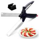 Kitchen Scissors for Food  2-in-1 Cutting Board Scissors & Tomato Knife with Locking Mechanism & Stainless Steel Blades  Multifunctional Kitchen Shears for Effortless Chopping