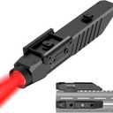 TOUGHSOUL Hunting Flashlight Red Light, Low Profile Mlok Picatinny Mounted Portable Flashlight for Coyote Hog Varmint Night Hunt