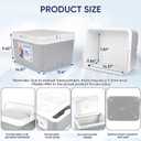 11Qt 19Qt Insulated Portable Cooler Leak-Proof Ice Chest Lunch Box Hard Coolers with Extra Ice Pack for BBQ, Camping, Pincnic