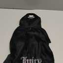 Juicy Couture Bling Velour Pet Hoodie - Black - M/L (7-12 lbs.) - Pet Hoodies for Small Dogs or Cats