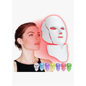 Red Light Therapy for Face, 7 Colors LED Face Mask Light Therapy At Home, Led Face Mask Light Therapy, Blue