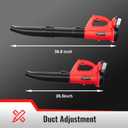 Leaf Blower Cordless, Electric Cordless Leaf Blower with 2 * 4.0Ah Battery Powered, Blowers for Lawn Care, Blower with Extension Nozzle, Battery Powered Blowers Leaf Cordless