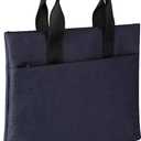 Waterproof Oxford Handle Document Bag Handbag Briefcase for Files Organizer (Blue)