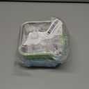 kathson Crate Dog Bowl, Removable Stainless Steel Hanging Pet Kennel Cage Bowl Food & Water Feeder Coop Cup for Puppy, Cat, Rabbit, Guinea Pigs 2pcs Small Square(Blue, Green)