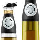 Belwares Oil and Vinegar Dispenser Set with Measuring Cup  1 Glass Olive Oil Dispenser Bottles for Kitchen  Cooking Oil Bottle Set, DripFree Cruets for Salad Dressing, BPAFree, Dishwasher Safe