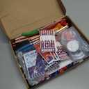 Paterr 102 Pcs Hockey Party Favor Supplies Set Include Hockey Drawstring Bags Silicone Bracelets Badge Buttons Spiral Notebooks Pencils and Erasers Bookmarks and Stickers for Gifts