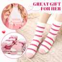 Fuzzy Socks for Women, Valentines Socks Valentines Gifts for Mothers Day Sleeping Slipper Socks