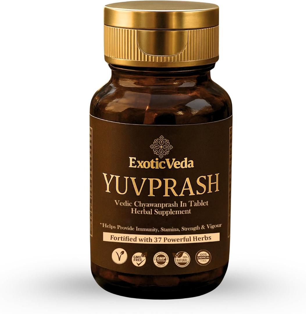 Yuvprash  Sugar-Free Chyawanprash Tablets  Ayurvedic Multivitamin for Men & Women with 37 Herbs | Supports Immunity, Strength, Energy, Stamina, Vigour & Vitality | 60 Tablets