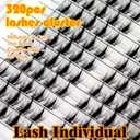 32 Pairs Manga Individual Lashes Extensions False Eyelashes DIY Lash Clusters 320pcs Spikey Clusters Lashes Fluffy Volume Eye Eyelashes Clusters by Bershnor