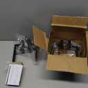 Estmoon 2 Pack Privacy Door Levers Door Handle Matte Black Interior Door Knobs Keyless Door Locks for Bedroom or Bathroom, Left or Right Handing Levers