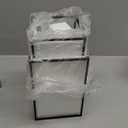 Phosphor Large Glass Hurricane Candle Holder Set of 3 PCS Black Glass Candle Holder for Thankgiving Wedding Party Holiday