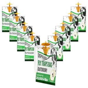 Fly Traps Outdoor Hanging - Portable Fly Catcher Outdoor Flying Insect Trap for Garden/Ranch/Barn/Patio