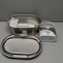 uahpet Wireless Cat Water Fountain Stainless Steel Pro, External Pump Battery Operated Pet Waterer, Dog Drinking Dispenser with Water Level Window, 67oz/2L