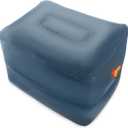 Inflatable Foot Rest Inflatable Travel Foot Rest Pillow Car Seat Footrest for Long Trips Inflatable Stool Compact and Portable Travel Essentials Suitable for Airplane, Car, Home, Office, Campsite