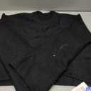 CIDER Cropped Sweaters for Women Turtleneck Sweater Long Sleeve Ribbed Knit Lantern Sleeve Pullover Fall Outfits (Medium, Crewneck-black)